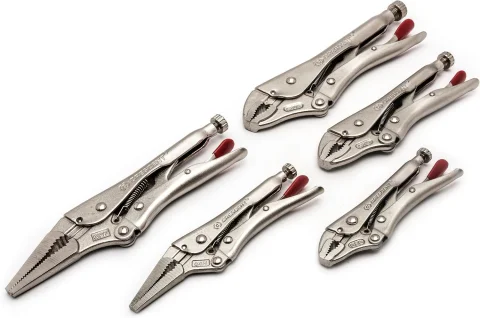Crescent 5 Piece Curved & Long Nose Locking Plier Set